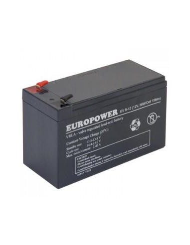 BATTERY 12V 9AH VRLA/EV9-12 T2 EUROPOWER EMU