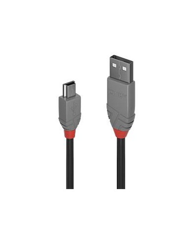 CABLE USB2 A TO MINI-B 5M/ANTHRA 36725 LINDY