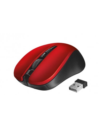 MOUSE USB OPTICAL WRL MYDO/SILENT RED 21871 TRUST