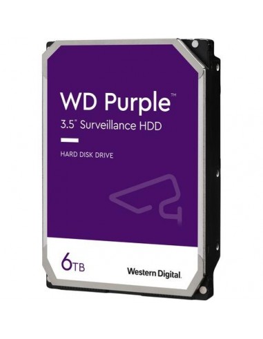 HDD|WESTERN DIGITAL|Surveillance|6TB|SATA|256 MB|5400 rpm|3,5"|WD63PURZ