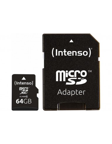 MEMORY MICRO SDXC 64GB C10/W/ADAPTER 3413490 INTENSO