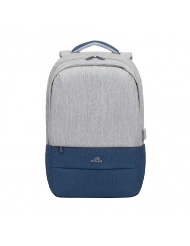 NB BACKPACK ANTI-THEFT 17.3"/7567 GREY/DARK BLUE RIVACASE