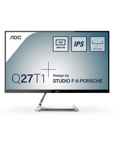 LCD Monitor|AOC|Q27T1|27"|Business|Panel IPS|2560x1440|16:9|75Hz|5 ms|Speakers|Tilt|Colour Silver|Q27T1