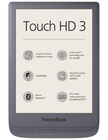 E-Reader|POCKETBOOK|Touch HD 3|6"|1072x1448|1xMicro-USB|Wireless LAN 802.11b/g/n|Grey|PB632-J-WW