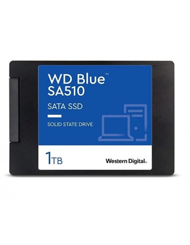 SSD|WESTERN DIGITAL|SA510|1TB|SATA 3.0|Write speed 510 MBytes/sec|Read speed 560 MBytes/sec|2,5"|TBW 400 TB|MTBF 1750000 hours|W