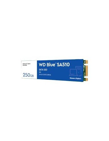 SSD|WESTERN DIGITAL|SA510|250GB|M.2|SATA 3.0|Write speed 440 MBytes/sec|Read speed 555 MBytes/sec|2.38mm|TBW 100 TB|MTBF 1750000