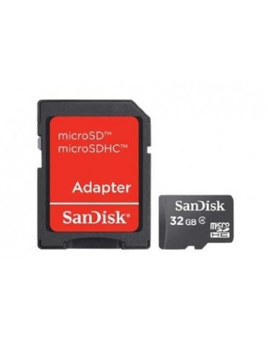 MEMORY MICRO SDHC 32GB W/ADAPT/CL4 SDSDQM-032G-B35A SANDISK