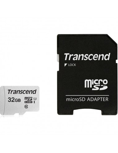 MEMORY MICRO SDHC 32GB W/ADAPT/C10 TS32GUSD300S-A TRANSCEND