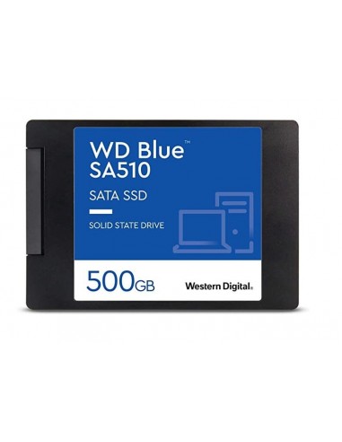SSD|WESTERN DIGITAL|SA510|500GB|SATA 3.0|Write speed 510 MBytes/sec|Read speed 560 MBytes/sec|2,5"|TBW 200 TB|MTBF 1750000 hours