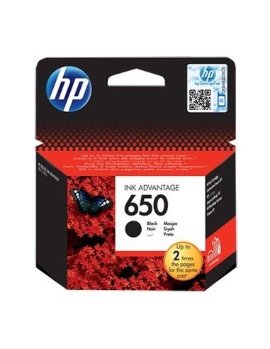 INK CARTRIDGE BLACK NO.650/6.5ML CZ101AE HP