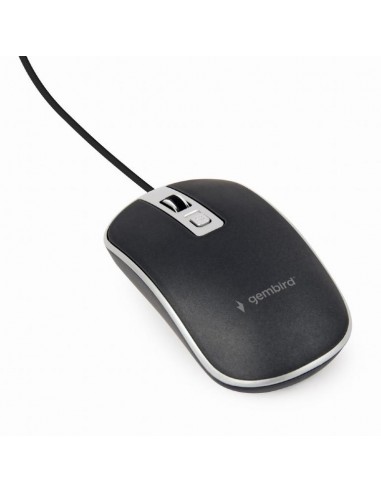 MOUSE USB OPTICAL BLACK/SILVER/MUS-4B-06-BS GEMBIRD