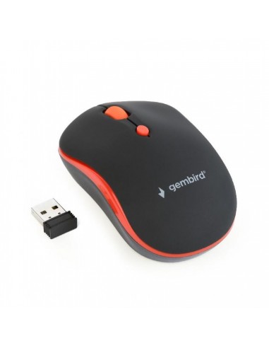 MOUSE USB OPTICAL WRL BLACK/RED MUSW-4B-03-R GEMBIRD