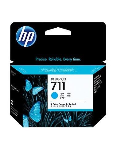 INK CARTRIDGE CYAN NO.711/3-PACK 29ML CZ134A HP